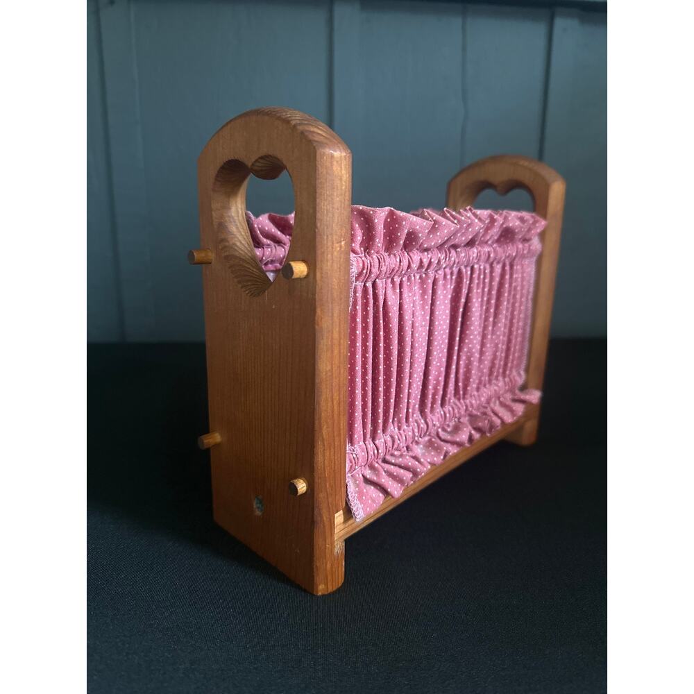 Vintage 80s Wooden Heart Cutout Country Grandmacore Cottagecore Napkin Holder